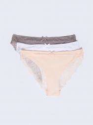 Набор трусов с кружевом (3 шт. в комплекте) ZOLLA