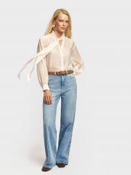 Джинсы Wide из хлопка с высокой посадкой ZOLLA