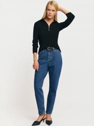 Джинсы силуэта Mom Fit с высокой посадкой ZOLLA