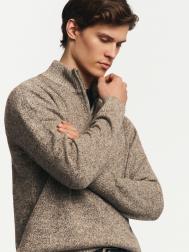 Вязаный свитер с горлом на молнии ZOLLA