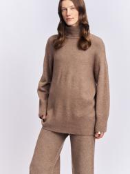 Длинный вязаный свитер с шерстью ZOLLA