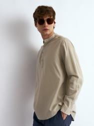 Льняная рубашка прямого силуэта ZOLLA