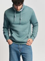 Утеплённый худи с воротником-хомутом ZOLLA