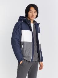 Утеплённая куртка-бомбер на синтепоне с капюшоном ZOLLA