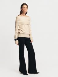 Трикотажные брюки фасона Bootcut со стрелками ZOLLA