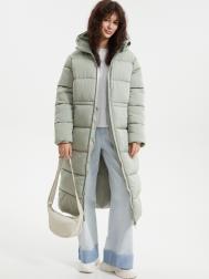 Тёплая куртка-пальто с капюшоном ZOLLA