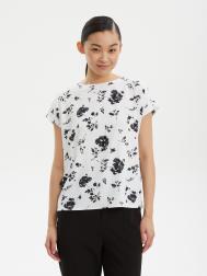 Блузка с коротким рукавом и цветочным принтом ZOLLA