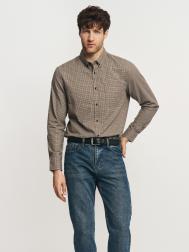 Рубашка из хлопка с узором в клетку ZOLLA