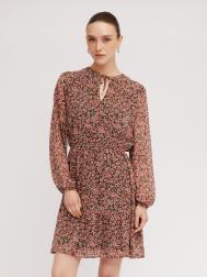 Шифоновое платье на резинке с цветочным принтом ZOLLA