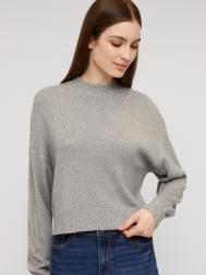 Вязаный свитер из акрила с воротником-стойкой ZOLLA