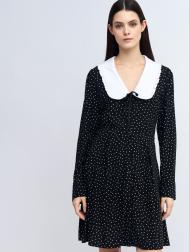 Платье длины мини с акцентным воротником ZOLLA