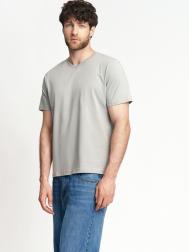 Футболка из хлопка с треугольным вырезом ZOLLA