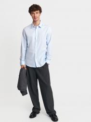 Офисная рубашка из хлопка с длинным рукавом ZOLLA