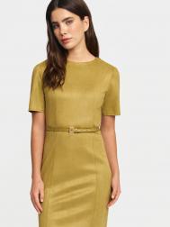 Платье из экозамши с коротким рукавом ZOLLA