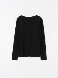 Блузка с длинным рукавом и вырезом на груди ZOLLA