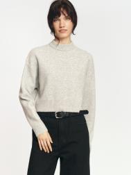 Вязаный свитер с воротником-стойкой ZOLLA