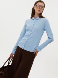 Трикотажная рубашка с отложным воротником ZOLLA