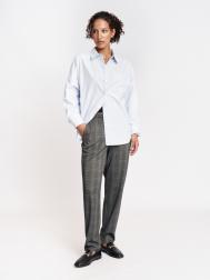 Брюки фасона Carrot на резинке в клетку ZOLLA