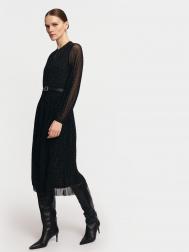 Платье миди с плиссировкой и ремнём ZOLLA