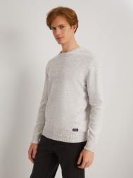 Вязаный джемпер из хлопка с длинным рукавом ZOLLA