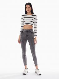 Джинсы силуэта Skinny с высокой посадкой ZOLLA
