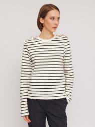 Лонгслив-тельняшка с узором в полоску из хлопка ZOLLA