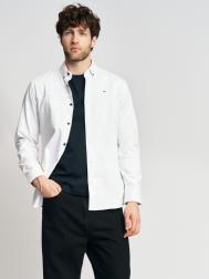 Офисная полуприлегающая рубашка с длинным рукавом ZOLLA