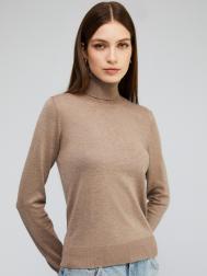 Свитер-водолазка из тонкого вязаного трикотажа с длинным рукавом ZOLLA