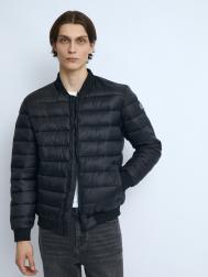 Лёгкая утеплённая куртка-бомбер с воротником-стойкой ZOLLA