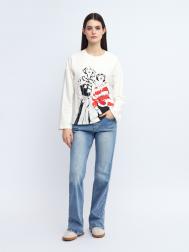 Джинсы силуэта Bootcut со средней посадкой ZOLLA