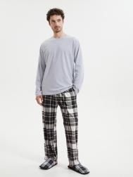 Брюки из флиса в клетку ZOLLA