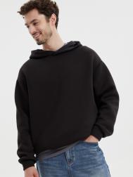 Худи из хлопка с капюшоном однотонное ZOLLA