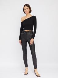 Брюки Skinny из экокожи со средней посадкой ZOLLA