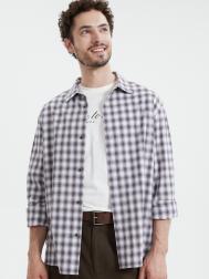 Рубашка из хлопка с узором в клетку ZOLLA