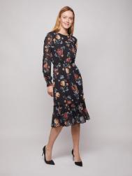 Шифоновое платье с принтом ZOLLA