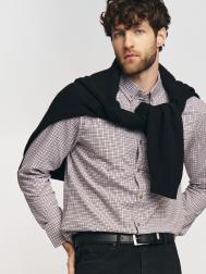 Рубашка из хлопка с узором в клетку ZOLLA