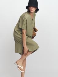 Короткое платье-туника с коротким рукавом ZOLLA