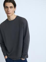 Трикотажный лонгслив из хлопка с длинным рукавом ZOLLA