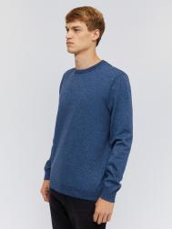 Тонкий трикотажный джемпер с круглым вырезом ZOLLA