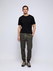 Брюки-джоггеры из хлопка на резинке ZOLLA