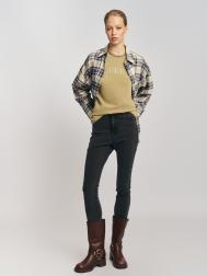 Джинсы силуэта Skinny с высокой посадкой ZOLLA