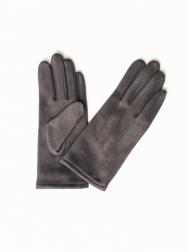 Утеплённые замшевые перчатки с экомехом ZOLLA