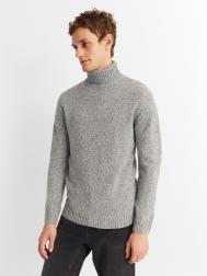 Вязаная шерстяная водолазка-свитер с горлом ZOLLA