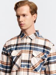 Куртка-рубашка из хлопка с узором в клетку ZOLLA