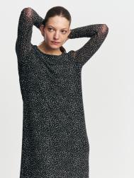 Платье миди из сетки с с узором ZOLLA