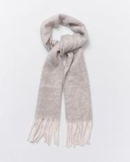 Тёплый шарф с длинной бахромой ZOLLA