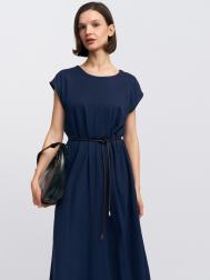 Платье миди без рукавов с поясом ZOLLA