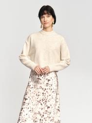 Вязаный свитер с воротником-стойкой ZOLLA