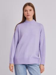 Вязаный шерстяной свитер объёмного фасона с воротником-стойкой ZOLLA