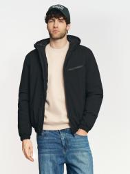 Утеплённая куртка-бомбер на синтепоне с капюшоном ZOLLA